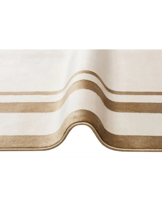 LUGANO HALI 0202 Art Deco Modern Bordürlü Yüksek Kalite Sık Dokuma Salon Halısı