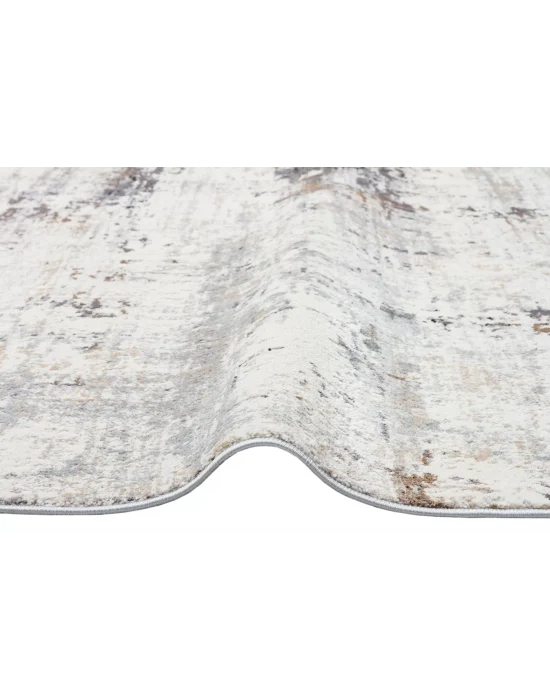 LAGOS HALI 0003 Hav Toz Vermez Eskitme Desenli Modern Makine Halısı