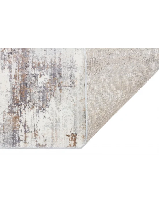 LAGOS HALI 0003 Hav Toz Vermez Eskitme Desenli Modern Makine Halısı