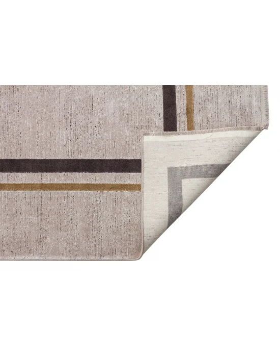 LUGANO HALI 0171 Art Deco Modern Bordürlü Yüksek Kalite Sık Dokuma Salon Halısı