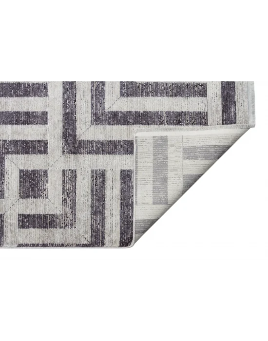 LUGANO HALI 0174 Art Deco Modern Bordürlü Yüksek Kalite Sık Dokuma Salon Halısı