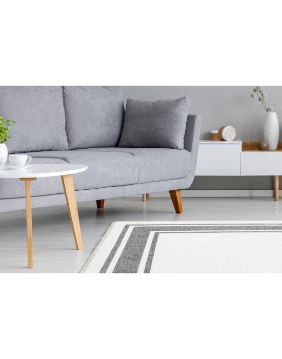 NOA KILIM 0256 Hav Toz Vermez Yıkanabilir Çift Taraflı İnce Modern İskandinav Kilim