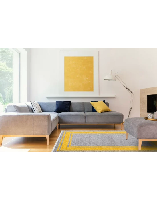 NOA KILIM 0249 Hav Toz Vermez Yıkanabilir Çift Taraflı İnce Modern İskandinav Kilim