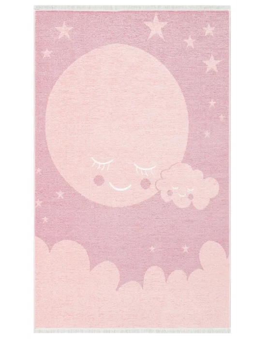 NOA BABY HALI 0007 Yıkanabilir Çift Taraflı Yumuşak Dokulu İnce Çocuk-Bebek Odası Halısı