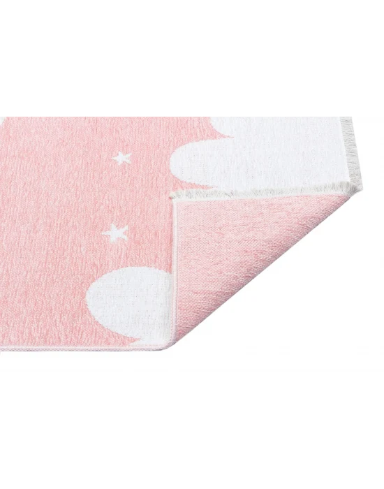 NOA BABY HALI 0007 Yıkanabilir Çift Taraflı Yumuşak Dokulu İnce Çocuk-Bebek Odası Halısı