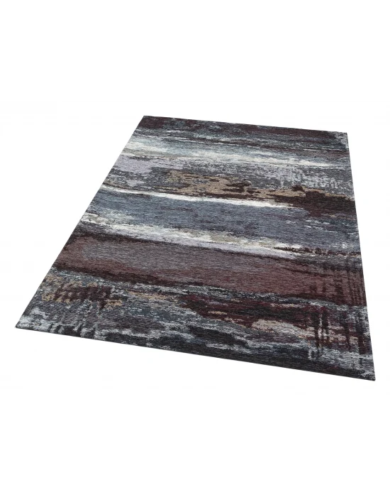 SMART HALI 0373 Kolay Kullanımlı Çok Renkli Modern İnce Dokuma Halı