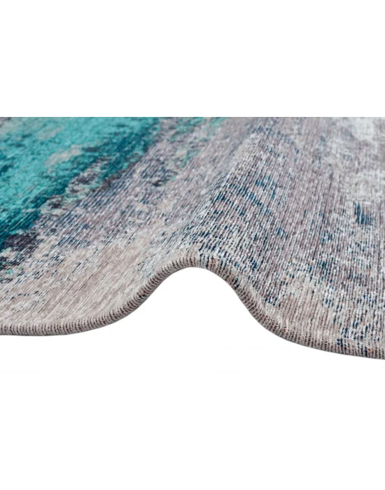 SMART HALI 0457 Kolay Kullanımlı Çok Renkli Modern İnce Dokuma Halı