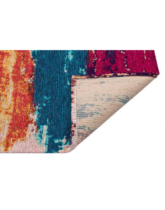 SMART HALI 0471 Kolay Kullanımlı Çok Renkli Modern İnce Dokuma Halı