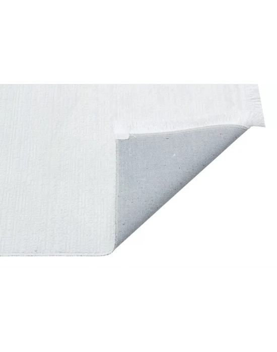 SATEEN HALI 0249 Hav Toz Vermez Yıkanabilir Kaymaz İnce Dokuma Modern Halı