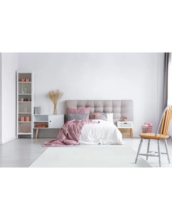 SATEEN HALI 0249 Hav Toz Vermez Yıkanabilir Kaymaz İnce Dokuma Modern Halı