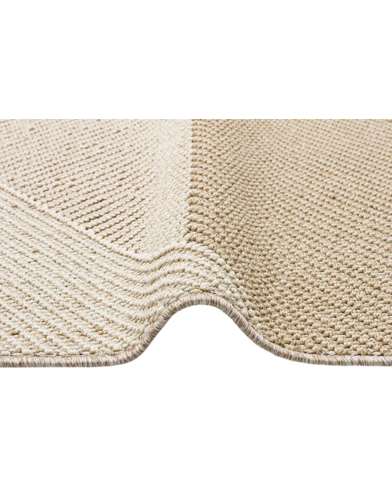 Soho Sh 08 Beige Hav Vermeyen Özel Ipler Ile Üretilen Etnik Örgü Desenlere Sahip Makine Halısı