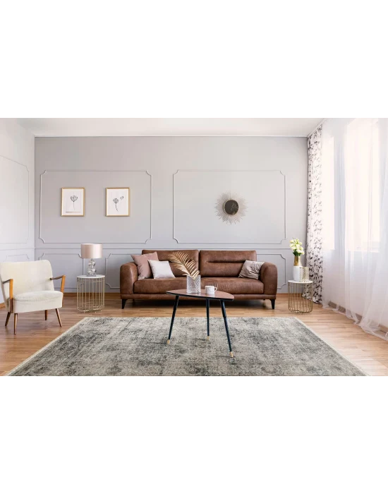 VERONA DYED HALI 0043 Overdyed Kolay Kullanımlı Yumuşak İpeksi Tuşeli Yüksek Alçak Oymalı Modern İnce Makine Halısı