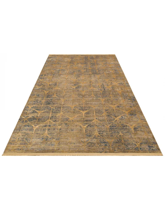 VERONA DYED HALI 0193 Overdyed Kolay Kullanımlı Yumuşak İpeksi Tuşeli Yüksek Alçak Oymalı Modern İnce Makine Halısı