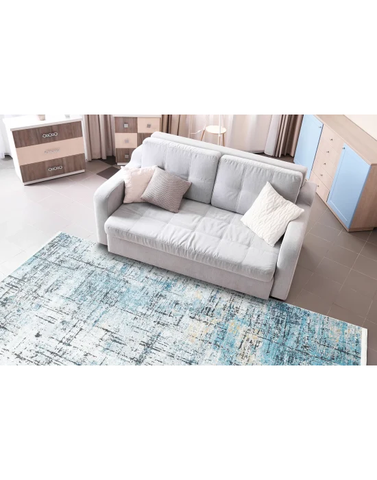 VERONA HALI 0285 Kolay Kullanımlı Yumuşak İpeksi Tuşeli Yüksek Alçak Oymalı Modern İnce Makine Halısı