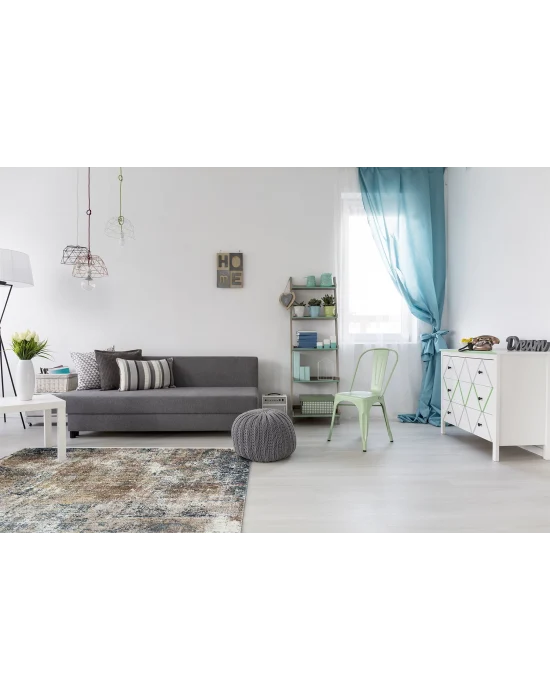 VERONA HALI 0371 Kolay Kullanımlı Yumuşak İpeksi Tuşeli Yüksek Alçak Oymalı Modern İnce Makine Halısı