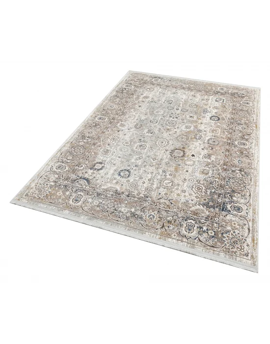 VERONA HALI 0385 Kolay Kullanımlı Yumuşak İpeksi Tuşeli Yüksek Alçak Oymalı Modern İnce Makine Halısı