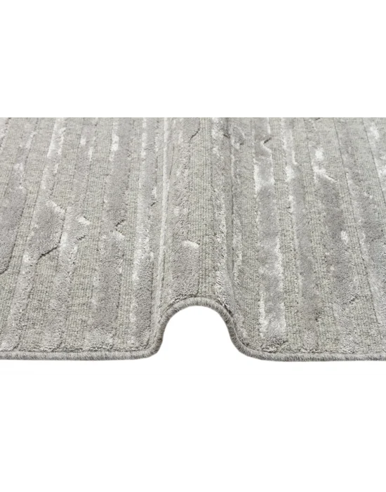 ZENITH HALI 0015 Yüksek Alçak Dokulu Naturel Yün ve Viskon Modern Dokuma Halı