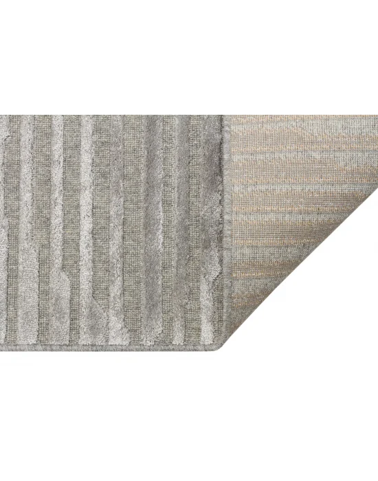 ZENITH HALI 0015 Yüksek Alçak Dokulu Naturel Yün ve Viskon Modern Dokuma Halı