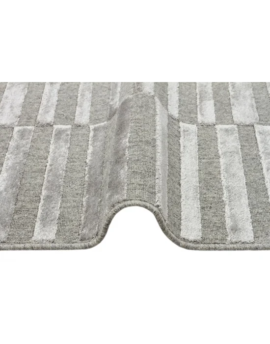 ZENITH HALI 0022 Yüksek Alçak Dokulu Naturel Yün ve Viskon Modern Dokuma Halı