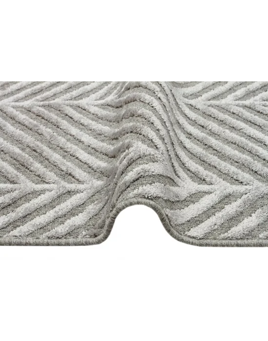 ZENITH HALI 0029 Yüksek Alçak Dokulu Naturel Yün ve Viskon Modern Dokuma Halı