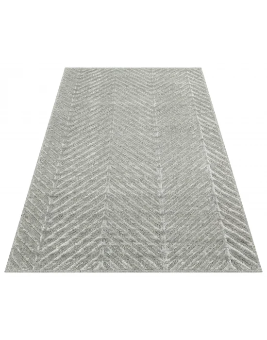 ZENITH HALI 0029 Yüksek Alçak Dokulu Naturel Yün ve Viskon Modern Dokuma Halı