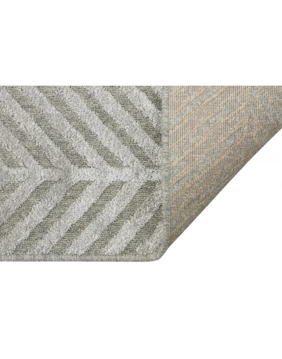 ZENITH HALI 0029 Yüksek Alçak Dokulu Naturel Yün ve Viskon Modern Dokuma Halı