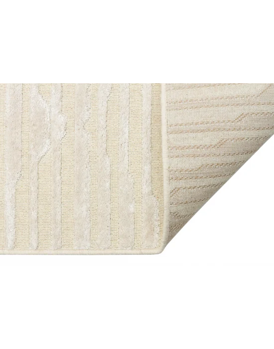ZENITH HALI 0065 Yüksek Alçak Dokulu Naturel Yün ve Viskon Modern Dokuma Halı