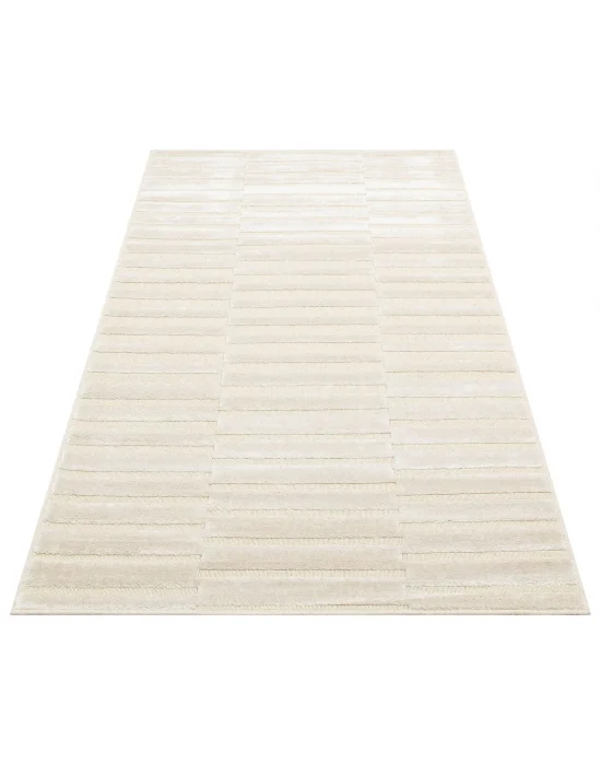 ZENITH HALI 0079 Yüksek Alçak Dokulu Naturel Yün ve Viskon Modern Dokuma Halı
