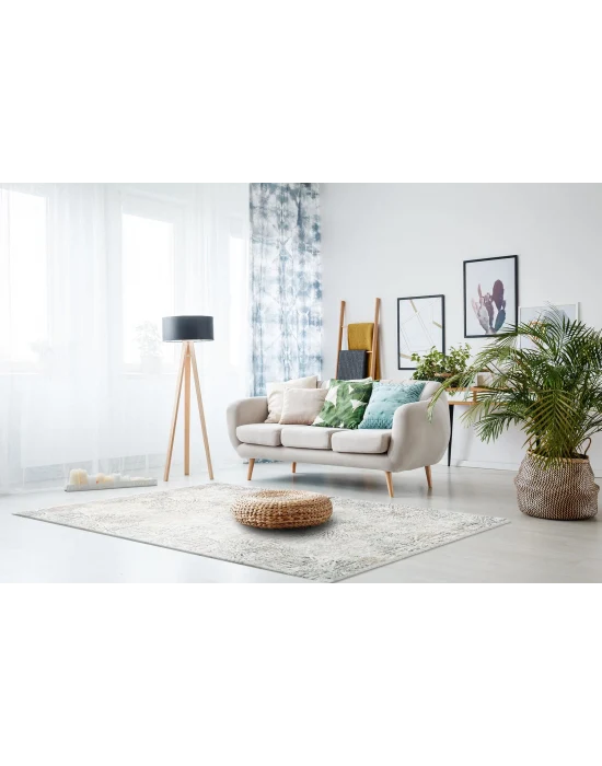 VERONA HALI 0363 Kolay Kullanımlı Yumuşak İpeksi Tuşeli Yüksek Alçak Oymalı Modern İnce Makine Halısı