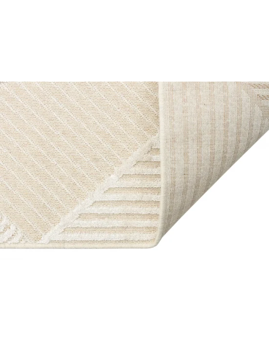 ZENITH HALI 0057 Yüksek Alçak Dokulu Naturel Yün ve Viskon Modern Dokuma Halı