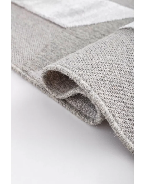 ZENITH HALI 0034 Yüksek Alçak Dokulu Naturel Yün ve Viskon Modern Dokuma Halı