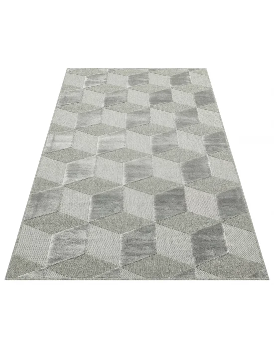 ZENITH HALI 0034 Yüksek Alçak Dokulu Naturel Yün ve Viskon Modern Dokuma Halı