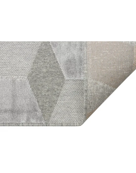 ZENITH HALI 0034 Yüksek Alçak Dokulu Naturel Yün ve Viskon Modern Dokuma Halı