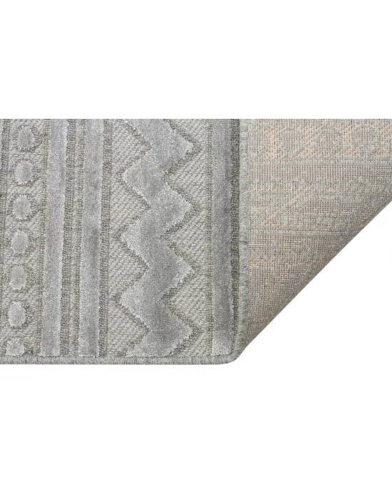 ZENITH HALI 0048 Yüksek Alçak Dokulu Naturel Yün ve Viskon Modern Dokuma Halı