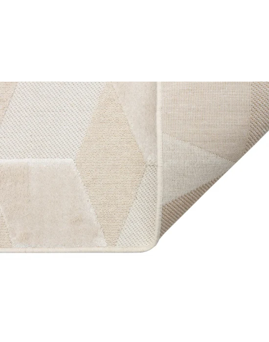 ZENITH HALI 0096 Yüksek Alçak Dokulu Naturel Yün ve Viskon Modern Dokuma Halı