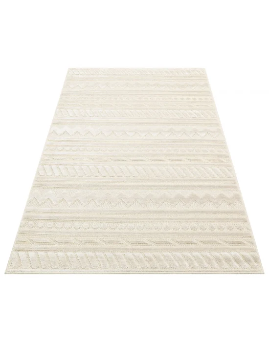 ZENITH HALI 0099 Yüksek Alçak Dokulu Naturel Yün ve Viskon Modern Dokuma Halı