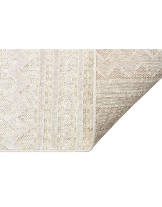 ZENITH HALI 0099 Yüksek Alçak Dokulu Naturel Yün ve Viskon Modern Dokuma Halı