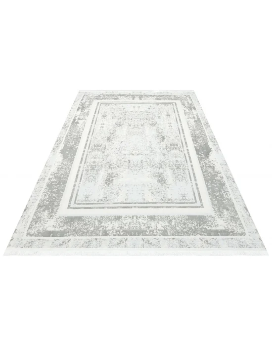 SATEEN HALI 0436 Hav Toz Vermez Yıkanabilir Kaymaz İnce Dokuma Modern Halı