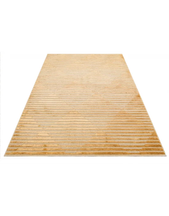 ZENITH DYED HALI 0032 Yüksek Alçak Dokulu Naturel Yün ve Viskon Modern Dokuma Halı