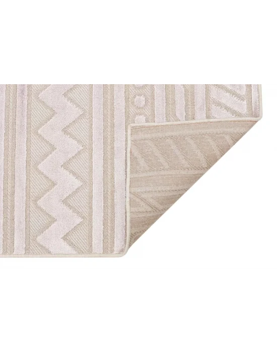 ZENITH DYED HALI 0096 Yüksek Alçak Dokulu Naturel Yün ve Viskon Modern Dokuma Halı