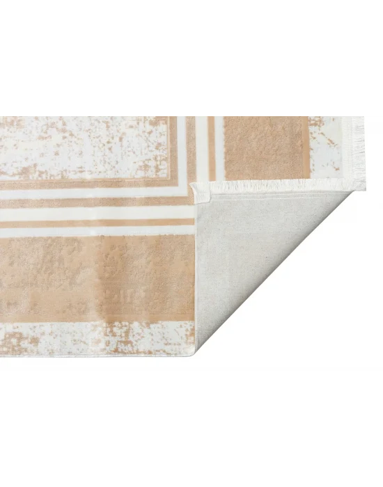 SATEEN HALI 0444 Hav Toz Vermez Yıkanabilir Kaymaz İnce Dokuma Modern Halı