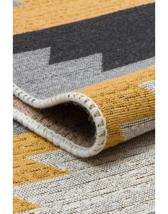 Arya Ar 20 Multy %100 Geri Dönüşümlü Pamuktan Çift Taraflı Yıkanabilir Modern Dekoratif Kilim