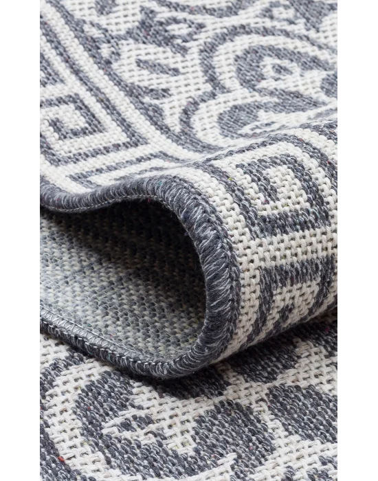 PANAMA KILIM 0017 Natural Yıkanabilir Kaymaz Tabanlı Tok Dokuma Kilim