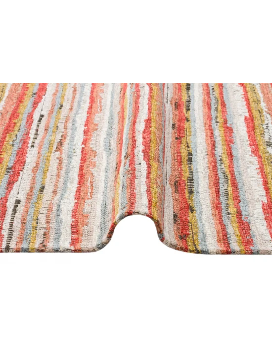 Brooklyn Brk 12 Multy Hasır Görünümlü Kaymaz Renkli Dokuma Modern Kilim