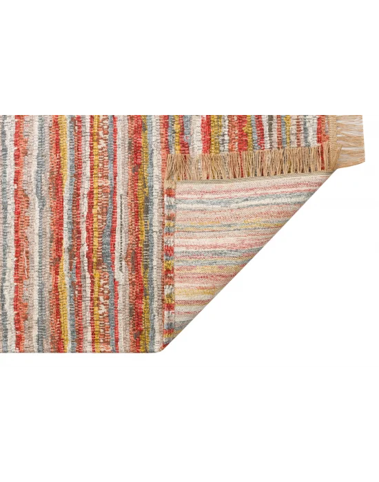 Brooklyn Brk 12 Multy Hasır Görünümlü Kaymaz Renkli Dokuma Modern Kilim