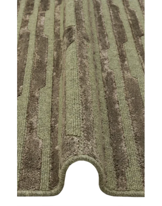 ZENITH DYED HALI 0149 Yüksek Alçak Dokulu Naturel Yün ve Viskon Modern Dokuma Halı