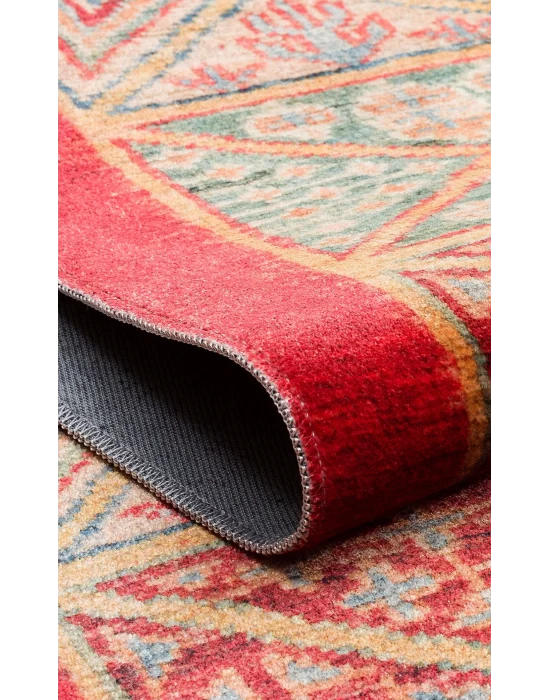 Antique ATK 04 Multy Yıkanabilir Modern Ve Etnik Desenli Kaymaz Tabanlı Makine Halısı