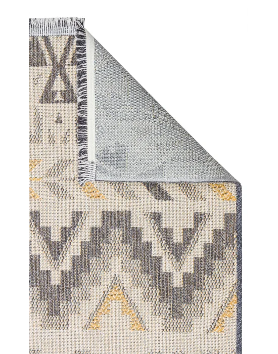 PANAMA KILIM 0024 Natural Yıkanabilir Kaymaz Tabanlı Tok Dokuma Kilim