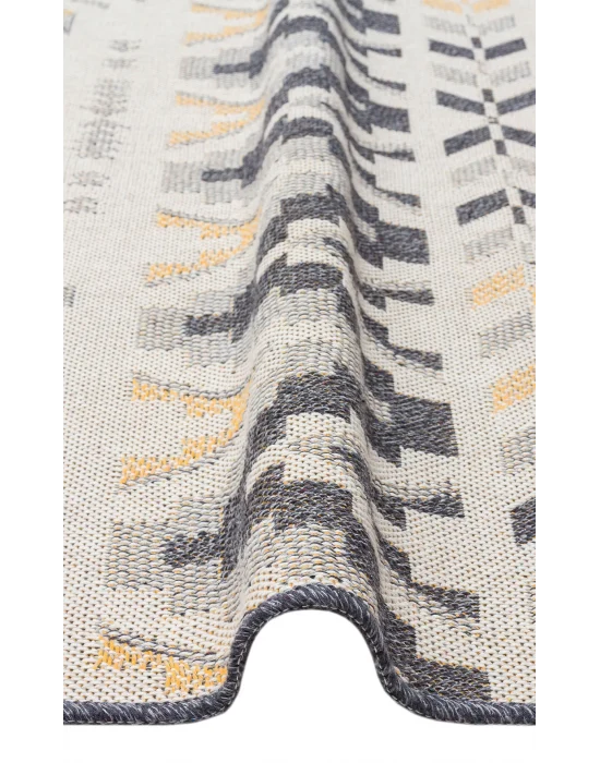 PANAMA KILIM 0024 Natural Yıkanabilir Kaymaz Tabanlı Tok Dokuma Kilim