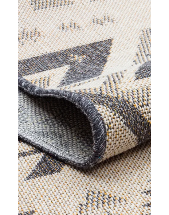 PANAMA KILIM 0024 Natural Yıkanabilir Kaymaz Tabanlı Tok Dokuma Kilim